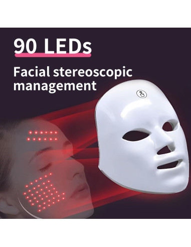 Máscara de Terapia de Luz LED 7 Colores SheetSmart FM-01