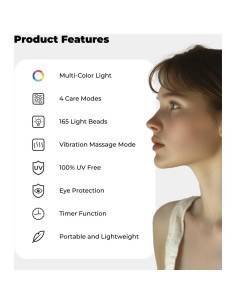 Máscara de Terapia de Luz Roja LED SHENZHEN M03 4 Modos 2