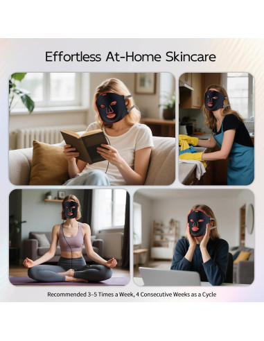 Máscara de Terapia de Luz Roja Zippy Goose 850nm LED Facial