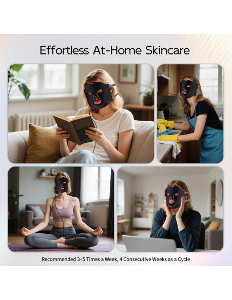 Máscara de Terapia de Luz Roja Zippy Goose 850nm LED Facial