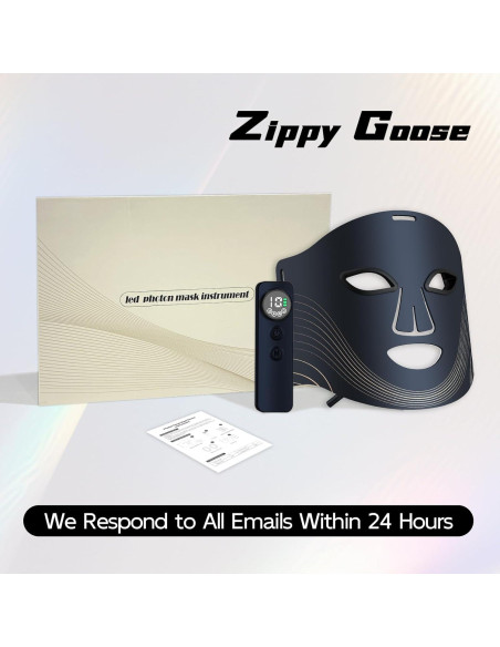 Máscara de Terapia de Luz Roja Zippy Goose 850nm LED Facial