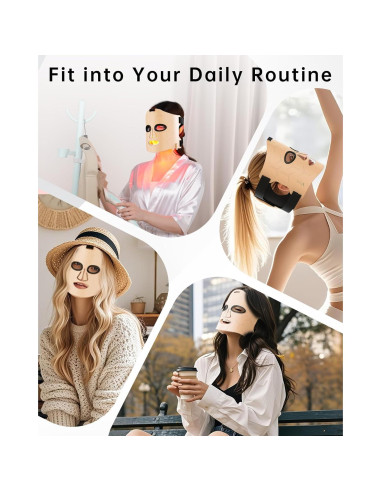 Máscara de Terapia de Luz Infrarroja VYM - Cuidado Facial 130g