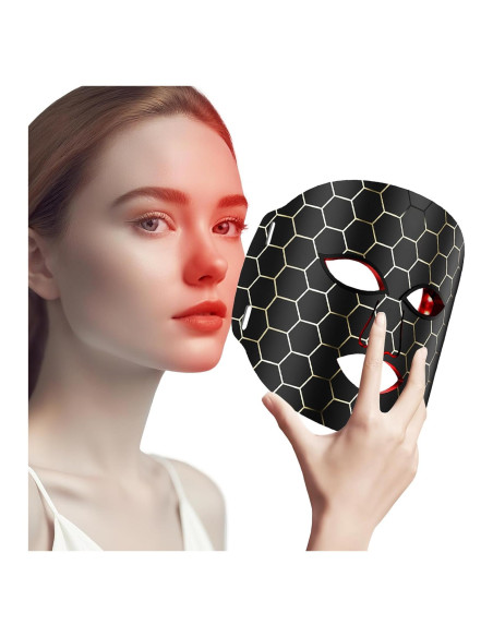 Máscara LED Terapia de Luz Roja Starkik 288 LEDs 7 Modos