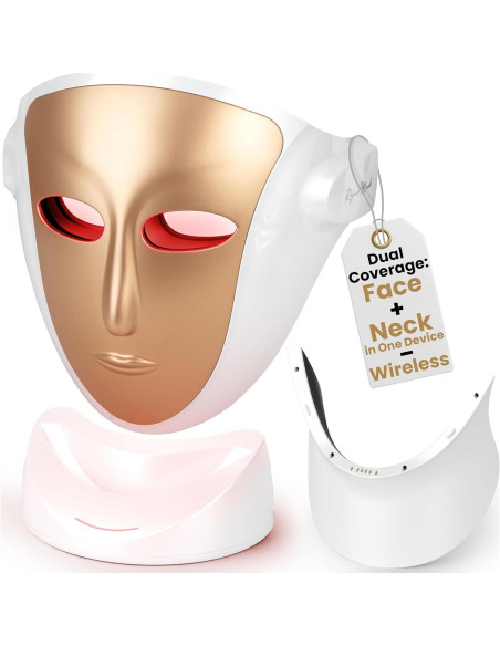 Máscara LED Rejuvmask para Cara y Cuello - Ligera 0.54 kg