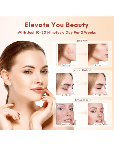 Máscara Facial LED EveRadiant 7 Colores Antienvejecimiento 240 LEDs