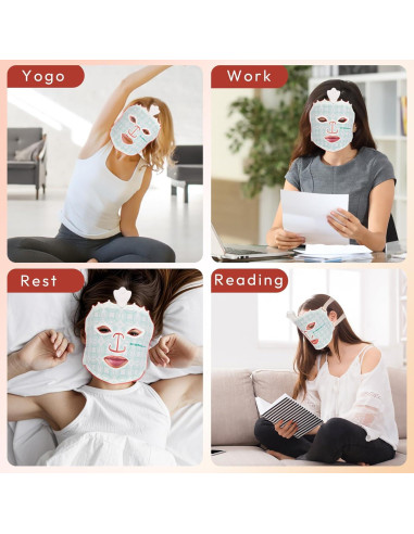 Máscara Facial LED EveRadiant 7 Colores Antienvejecimiento 240 LEDs