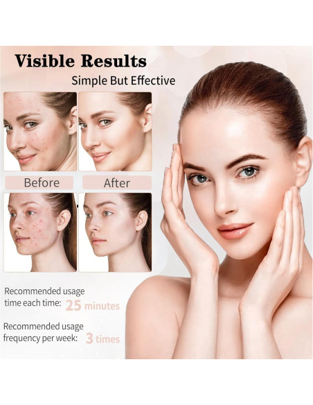 Máscara LED Terapia de Luz Roja 7 Colores 18FTRabbit