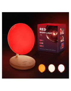 Luz Nocturna Roja CAREMORR RT012US con Temporizador y Dimmer