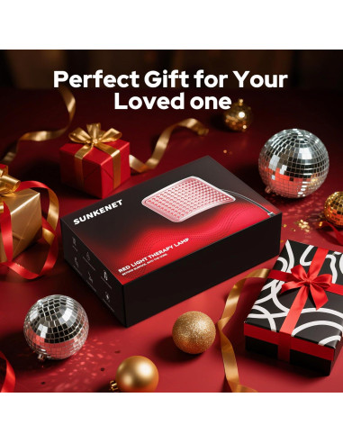 Lámpara de Terapia de Luz Roja SUNKENET 660nm y 850nm para Cuerpo y Cara