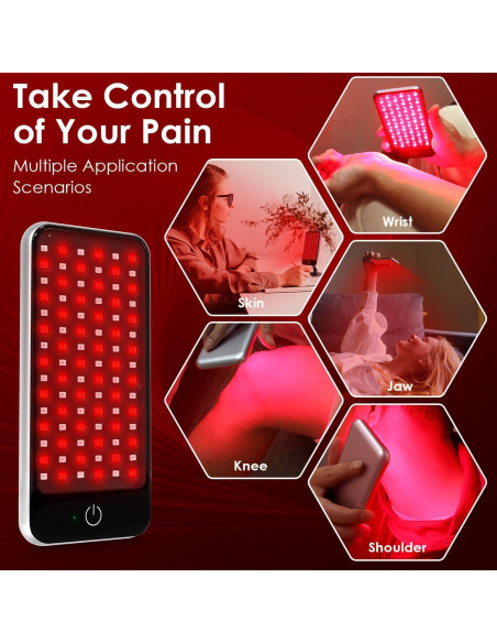 Terapia de Luz Roja Bioredrlt Portátil 90 LEDs 660nm/850nm
