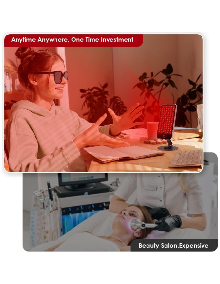 Terapia de Luz Roja Bioredrlt Portátil 90 LEDs 660nm/850nm