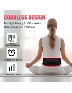 Cinturón de Terapia de Luz Roja Infrarroja Tamthna 2025 - Alivio del Dolor 2