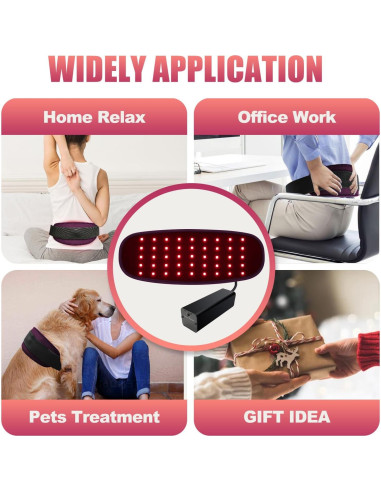 Cinturón de Terapia de Luz Roja Infrarroja Tamthna 2025 - Alivio del Dolor