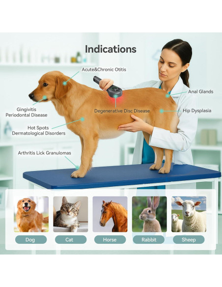 Terapia de Luz Roja Portátil LAFCARE RT009 para Mascotas