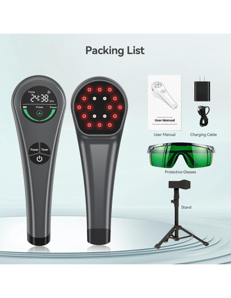 Terapia de Luz Roja Portátil LAFCARE RT009 para Mascotas