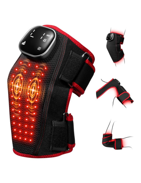 Masajeador de Rodilla Inalámbrico Purella con Luz Roja 660/850nm Masajeador de Rodilla Inalámbrico Purella con Luz Roja 660/850nm