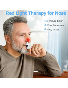 Terapia de Luz Roja Nasal LaseLocks, Dispositivo Portátil Recargable 2