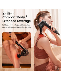 Pistola de Masaje Napre con Calor y Luz Roja, 32 Velocidades 2