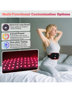 Terapia de Luz Roja Dowceivm 31.5x15.5cm 4 Modos Alivio Dolor 2