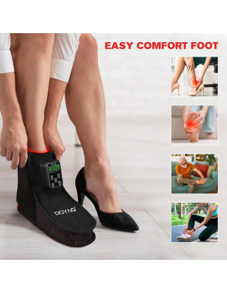 Terapia de Luz Roja DGXINJUN para Pies y Tobillos Portátil