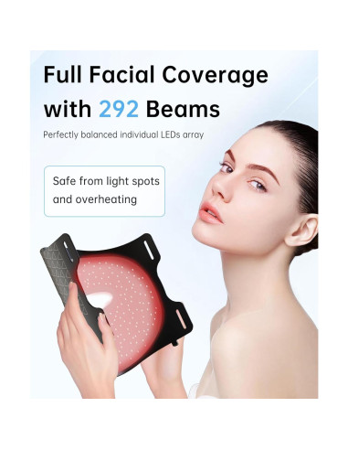 Máscara de Terapia de Luz Roja VYM LTD15W - Ligera y Recargable