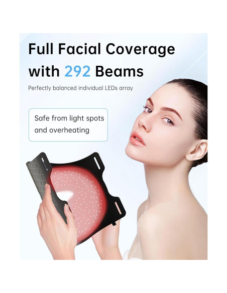 Máscara de Terapia de Luz Roja VYM LTD15W - Ligera y Recargable