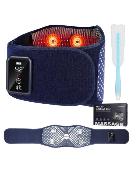 Cinturón Masajeador Eléctrico YIYIOOTH con Calor y Luz Roja