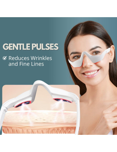 Masajeador de Ojos Zeencare con Terapia de Luz Roja