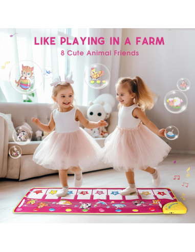 Alfombra de Piano M SANMERSEN 100 cm para Niños 1-3 Años