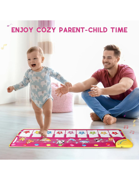 Alfombra de Piano M SANMERSEN 100 cm para Niños 1-3 Años