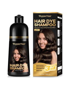 Champú 3 en 1 Octooboo para Teñir Cabello Castaño Oscuro