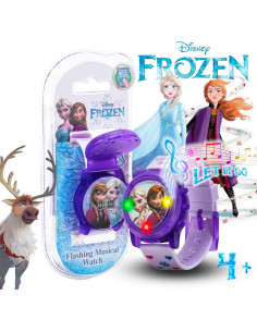 Reloj Musical Infantil Accutime Frozen - Luces y 'Let It Go' 2