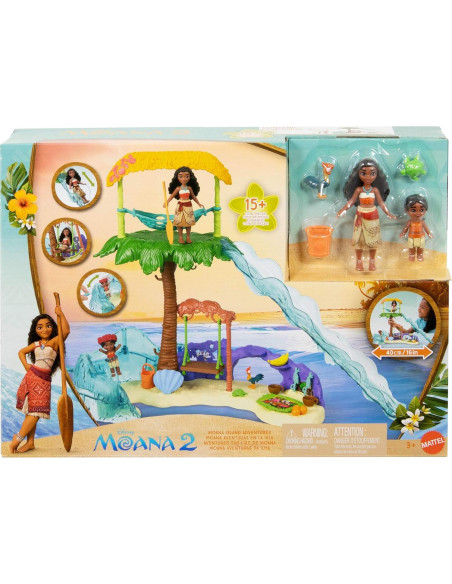 Set de Juego Aventura en la Isla de Moana Mattel 15 Piezas