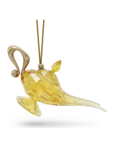 Adorno Navideño Lámpara Mágica Aladino Swarovski Cristales Amarillos