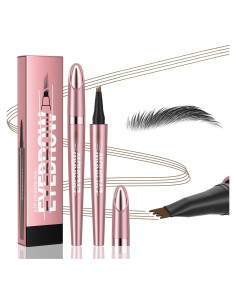 Lápiz de Cejas Microblading Yulinlon 3D Impermeable Marrón Oscuro