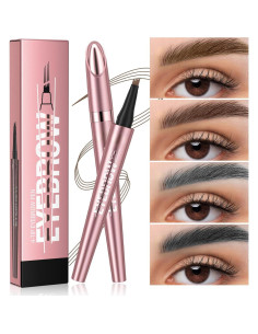 Lápiz de Cejas Microblading Yulinlon 3D Impermeable Marrón Oscuro 2