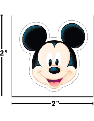 Paquete de 72 Tatuajes Temporales Mickey Mouse Crenstone 5.08 cm