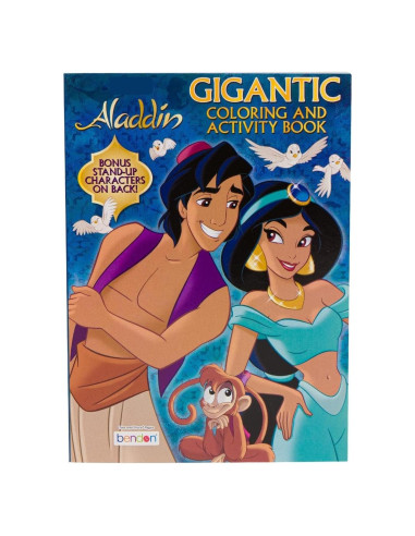 Libro para Colorear Gigante Aladino 200 Páginas Actividades