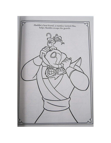 Libro para Colorear Gigante Aladino 200 Páginas Actividades