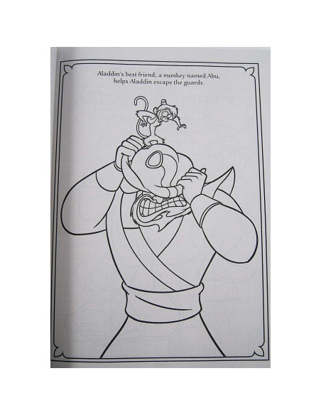 Libro para Colorear Gigante Aladino 200 Páginas Actividades