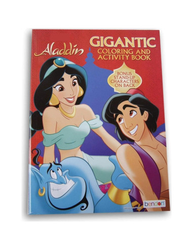 Libro para Colorear Gigante Aladino 200 Páginas Actividades