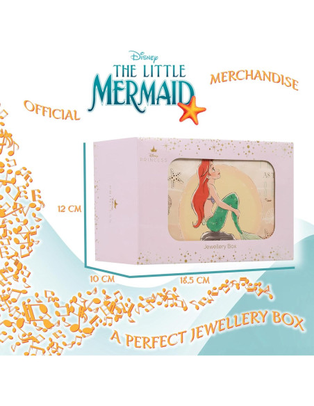 Caja de Joyería Musical Disney para Niñas - Encanto, Frozen, La Sirenita Caja de Joyería Musical Disney para Niñas - Encanto, Frozen, La Sirenita