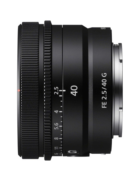 Lente Sony FE 40mm F2.5 G Ultra-Compacto para Cámaras