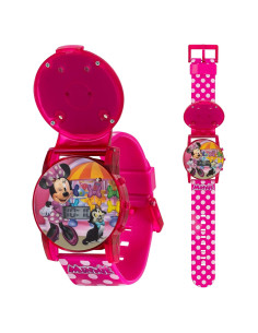 Reloj Musical Interactivo Minnie Mouse para Niñas 32mm Rosa