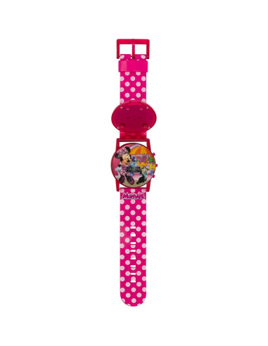 Reloj Musical Interactivo Minnie Mouse para Niñas 32mm Rosa