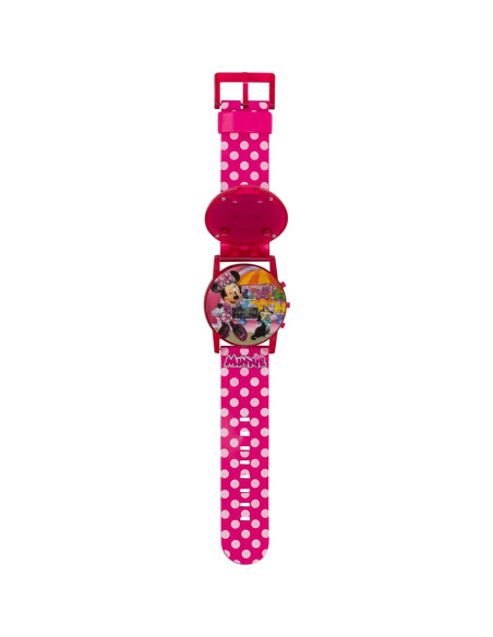 Reloj Musical Interactivo Minnie Mouse para Niñas 32mm Rosa