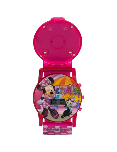 Reloj Musical Interactivo Minnie Mouse para Niñas 32mm Rosa