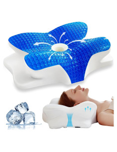 Almohada de Gel Refrigerante EUCIOR Ergonómica 61x41cm