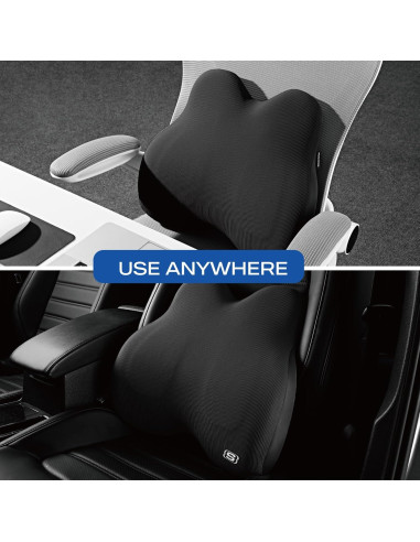 Almohada Lumbar Espuma con Memoria Skechers Negro 41x23cm