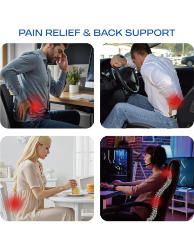 Almohada Lumbar Espuma con Memoria Skechers Negro 41x23cm